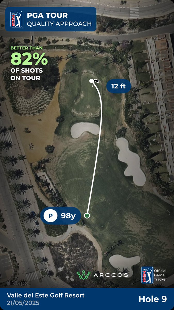 Check out my PGA TOUR Quality Shot! 🔥 Track your game w/ #Arccos!