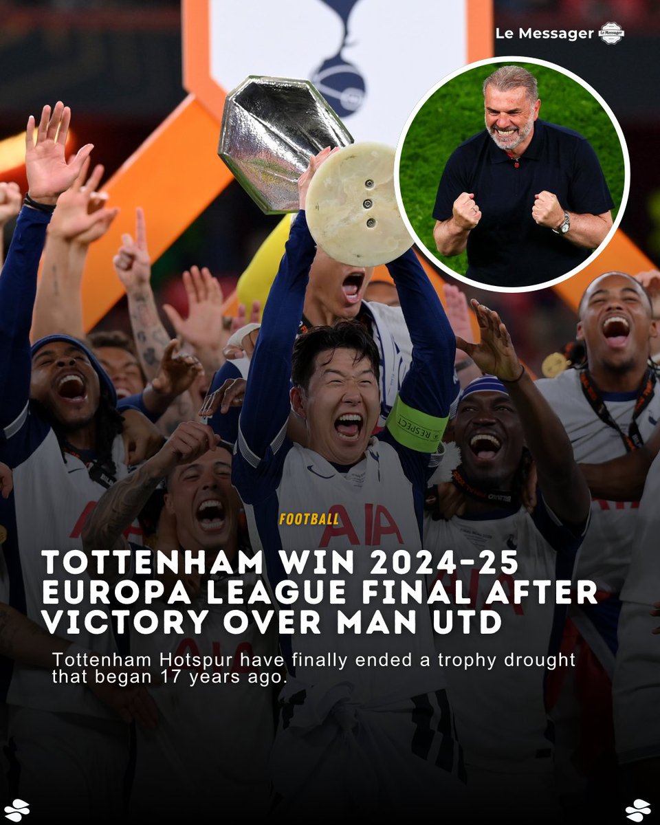 Tottenham Hotspur have won this season’s Europa League after beating Manchester United in Wednesday night’s all-English final at San Mamés in Bilbao.