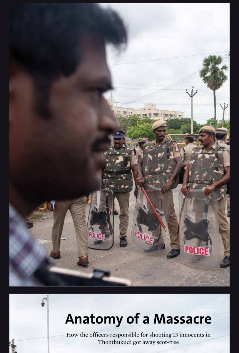 "The lives of the officers, who allegedly ordered the shooting, presents a contrast. Most received splendid promotions, even under the DMK’s tenure. Mahendran is now the deputy commissioner of Adyar, one of the wealthiest parts of Chennai. 
He has published his first book and has