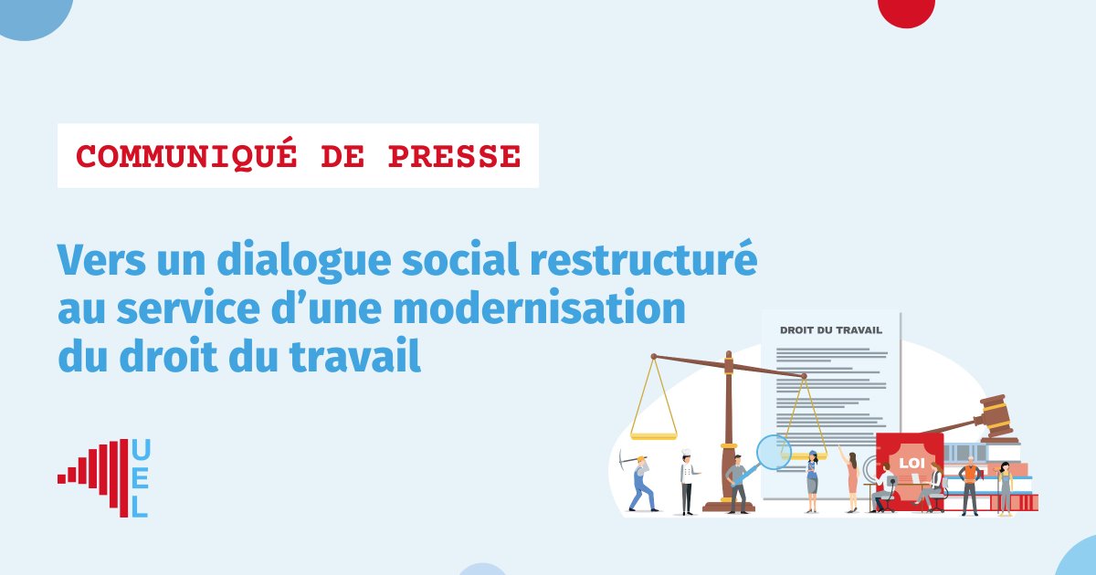 #communiqué
Face aux mutations du marché de l’emploi, au vieillissement de la population, aux attentes et exigences des clients et des salariés et à l’augmentation de l’absentéisme, une modernisation structurelle du droit du travail est indispensable pour permettre aux