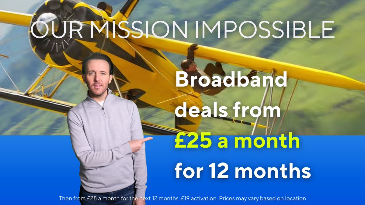 Hyperoptic (@hyperoptic) on Twitter photo It’s a final reckoning for <a href="/TomCruise/">Tom Cruise</a>
But not for us. We make a mission impossible possible by delivering hyper fast, hyper reliable and hyper easy broadband at a hyper fair price.
Find our latest deals at hyperoptic.com
#MissionImpossible It’s a final reckoning for <a href="/TomCruise/">Tom Cruise</a>
But not for us. We make a mission impossible possible by delivering hyper fast, hyper reliable and hyper easy broadband at a hyper fair price.
Find our latest deals at hyperoptic.com
#MissionImpossible