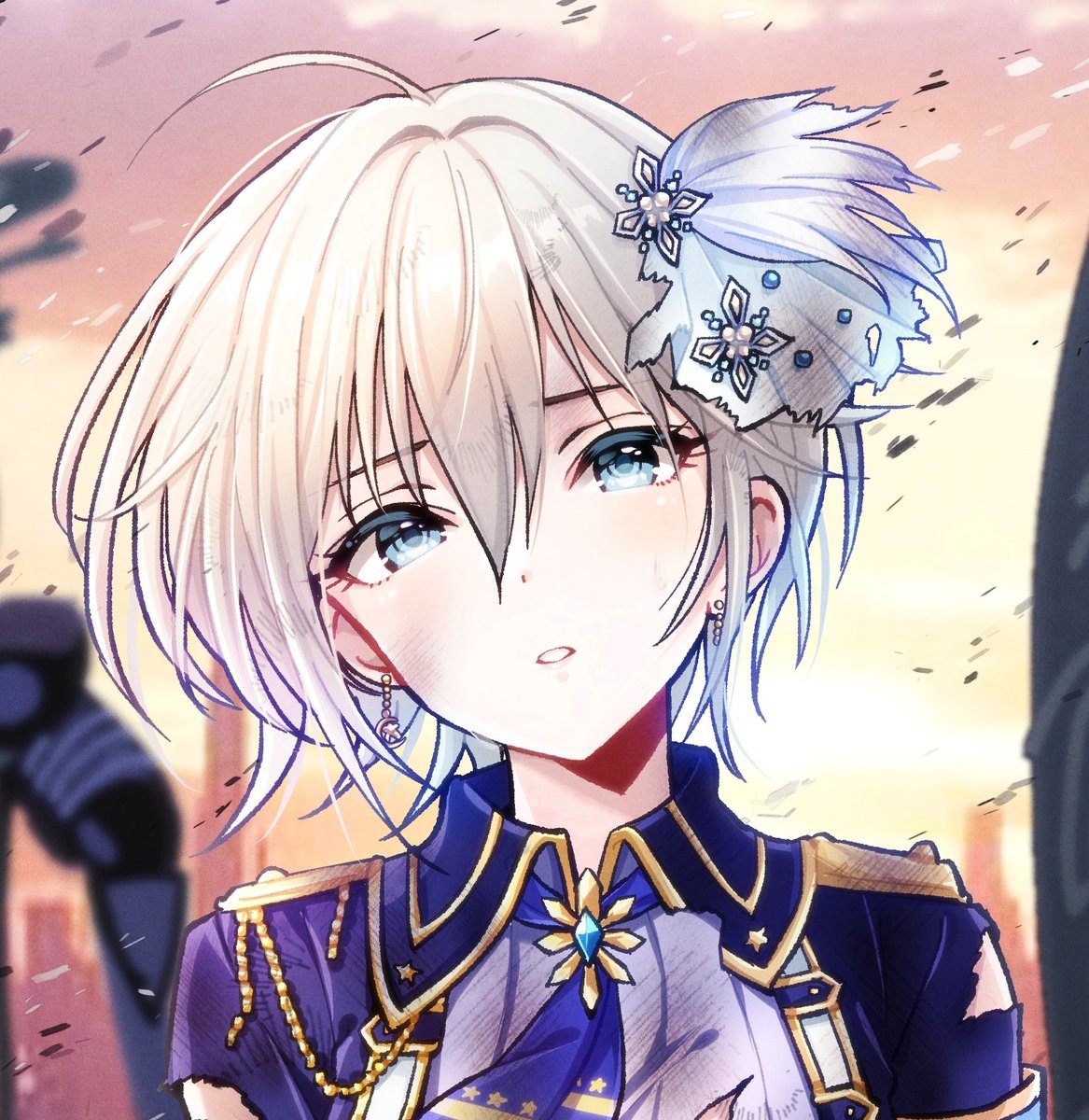 アナスタシア(シンデレラガールズ) 「スケブ納品しました全体図は明日ファンボックス(全体公開記事)に載せる予定です!リ」|ポン太＊現在Skeb作業中！受付締め切りました。個人ご依頼受付もまだお休み中！のイラスト