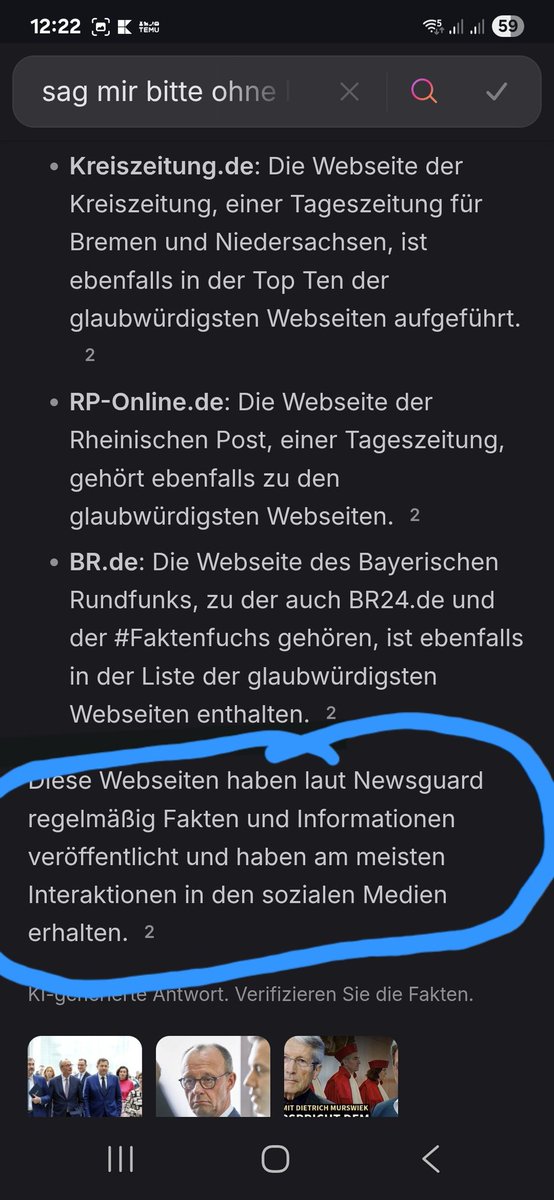 Wie lassen sich Fakten manipulieren? 🤔 Eine Methode: Top-10-Liste der glaubwürdigsten Webseiten – Kriterium: Internet-Interaktionen, nicht Wahrheit!  Falschmeldungen zählen als Interaktion &amp; pushen die scheinbare Seriosität.  #Faktencheck #Manipulation #Internet #Webseiten