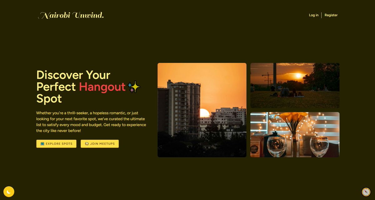 icmosha's tweet image. Been heads down making Nairobi Unwind smoother and more fun:
✨ Revamped the homepage & spot layout
🗺️ Introduced "Ramani" - a 3D interactive map to explore spots visually
✅ Fixed email verification
🧘♂️ Added a Solo Date filter for the solo explorers
More spots landing soon!