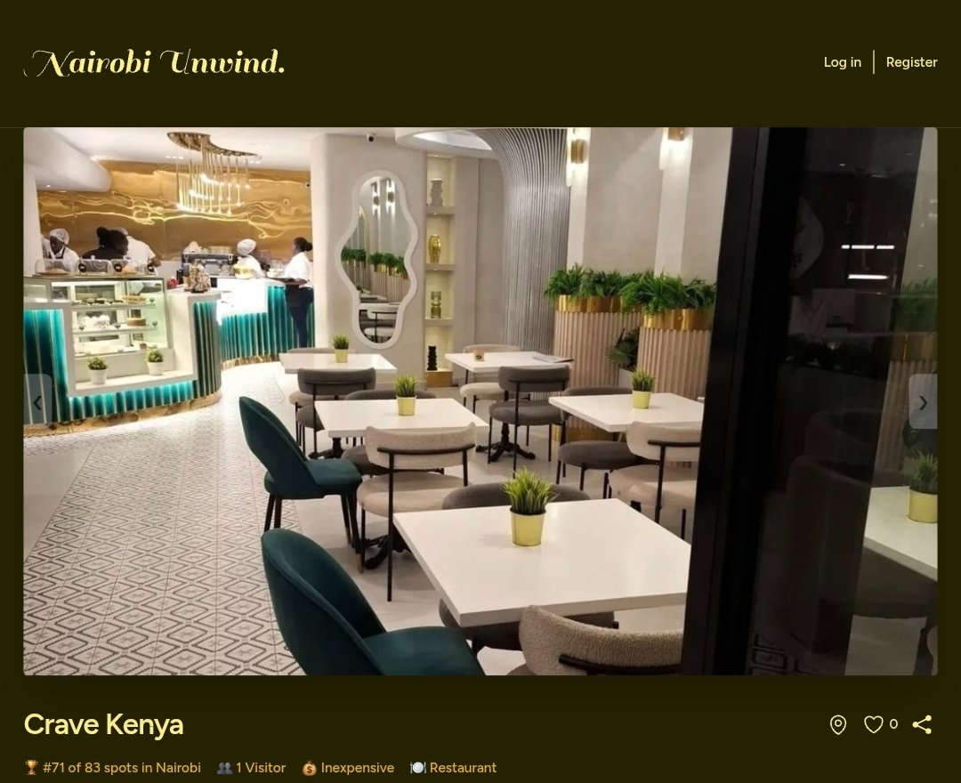 icmosha's tweet image. Been heads down making Nairobi Unwind smoother and more fun:
✨ Revamped the homepage & spot layout
🗺️ Introduced "Ramani" - a 3D interactive map to explore spots visually
✅ Fixed email verification
🧘♂️ Added a Solo Date filter for the solo explorers
More spots landing soon!