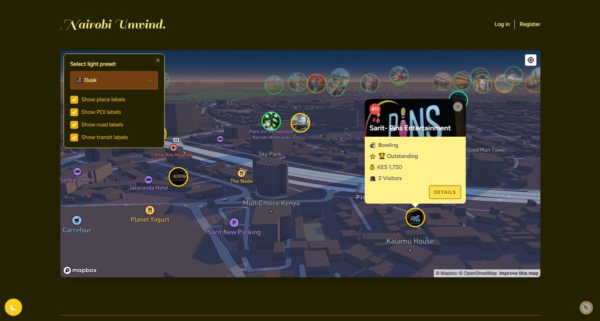 icmosha's tweet image. Been heads down making Nairobi Unwind smoother and more fun:
✨ Revamped the homepage & spot layout
🗺️ Introduced "Ramani" - a 3D interactive map to explore spots visually
✅ Fixed email verification
🧘♂️ Added a Solo Date filter for the solo explorers
More spots landing soon!