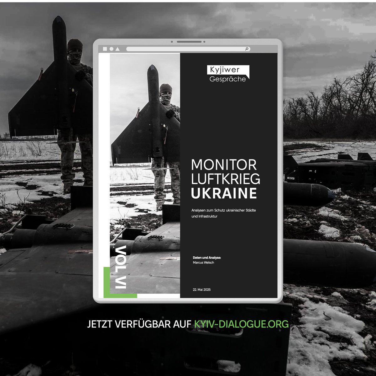 🚨 Neu: Monitor Luftkrieg Ukraine – Vol. VI
Drohnen dominieren Russlands Luftkrieg. Die Zahl nicht abgefangener Flugkörper hat sich mehr als verdoppelt und Russland passt seine Luftkriegsstrategie an. Ausgabe VI ist jetzt verfügbar auf: kyiv-dialogue.org/de/news/newsre…