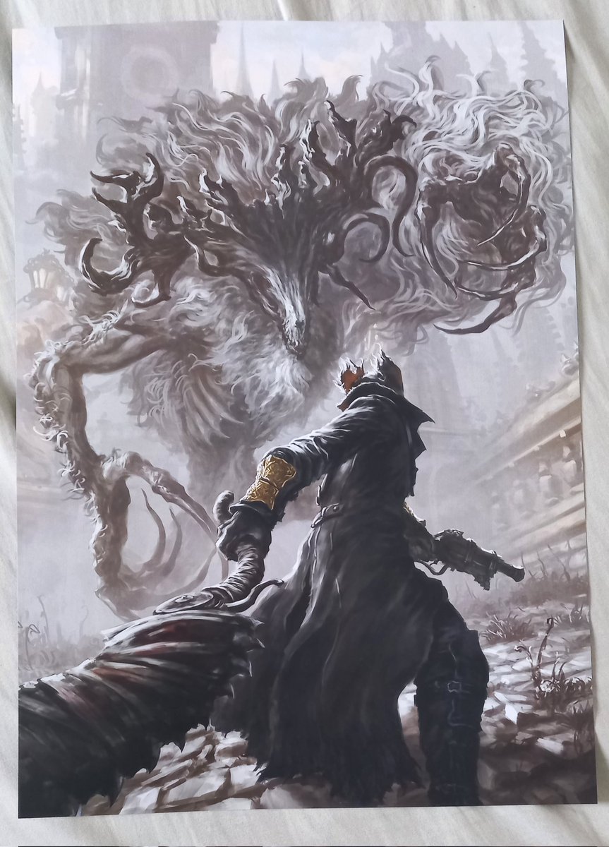 Draw_Souls's tweet photo. New prints for Comic Frontier XX (AB 25-26) #DarkSouls #Bloodborne https://t.co/8CQ6U5M6Hl
