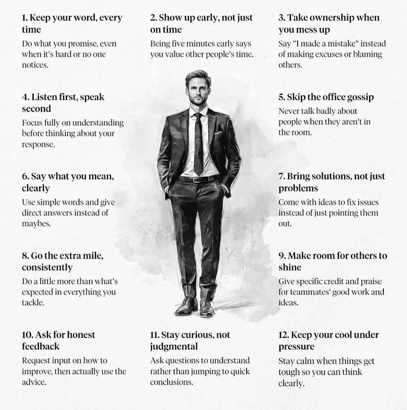 hvgoenka's tweet image. Some Habits That Will Earn You More Respect