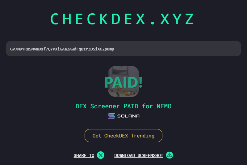 InsiderEth_'s tweet photo. Aped $NEMO on 24K MC

Zero Bundle, Gud tek, dex paid and dev paid Soulscan trending

Today the dev will released $Nemo game

dis should be the runner this week

https://t.co/BSKoOoyhWU

https://t.co/46a6zoz13e https://t.co/ae4HqBH94z