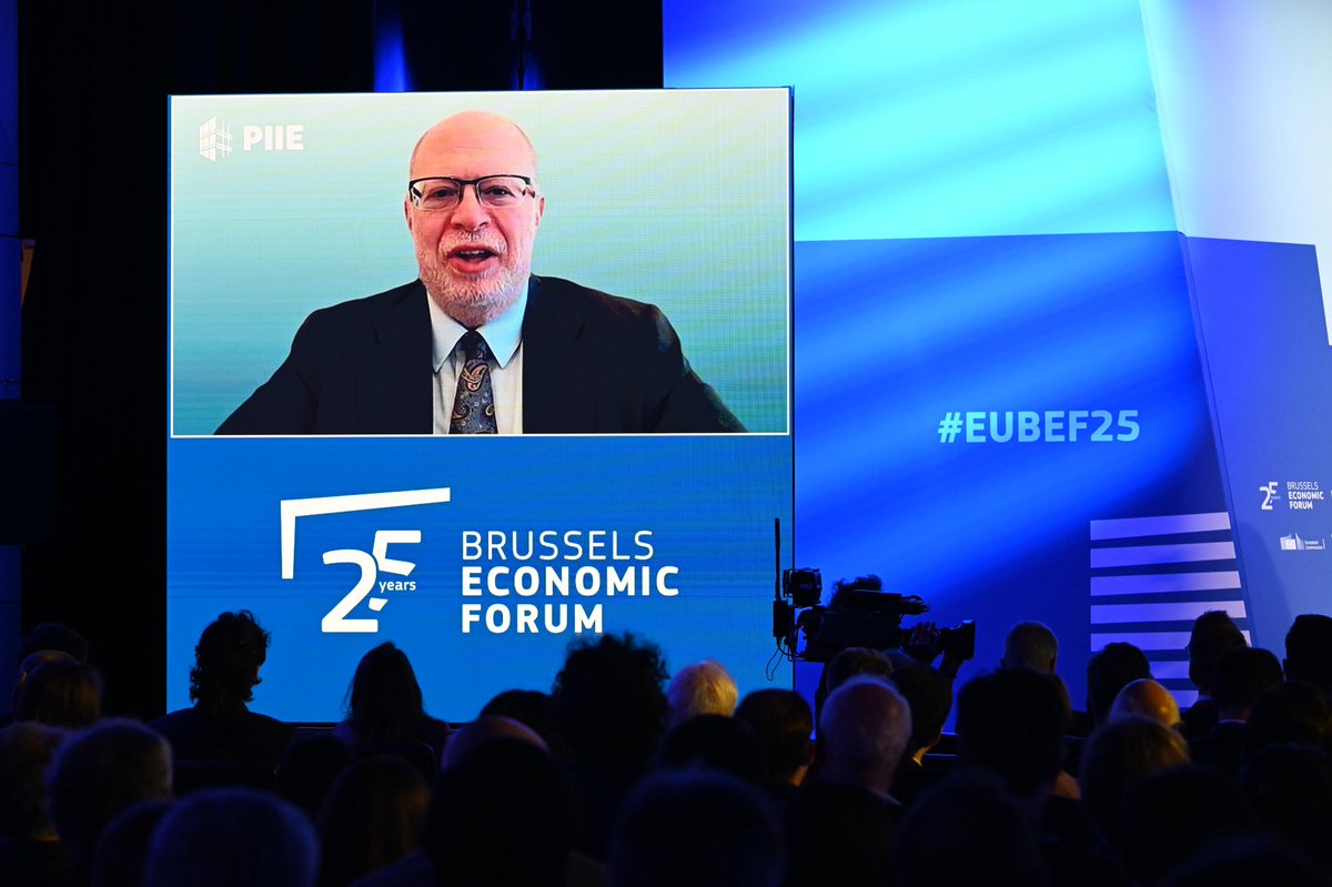 EU Economy & Finance (@ecfin) on Twitter photo President of <a href="/PIIE/">Peterson Institute</a> argued at #EUBEF25 that the way forward for Europe to be itself and play its own game.
By giving the Tommaso Padoa Schioppa lecture, <a href="/AdamPosen/">Adam Posen</a> said "You're not going to win by playing China or the US game."
👉Watch the debate live: europa.eu/!HJmkQJ President of <a href="/PIIE/">Peterson Institute</a> argued at #EUBEF25 that the way forward for Europe to be itself and play its own game.
By giving the Tommaso Padoa Schioppa lecture, <a href="/AdamPosen/">Adam Posen</a> said "You're not going to win by playing China or the US game."
👉Watch the debate live: europa.eu/!HJmkQJ