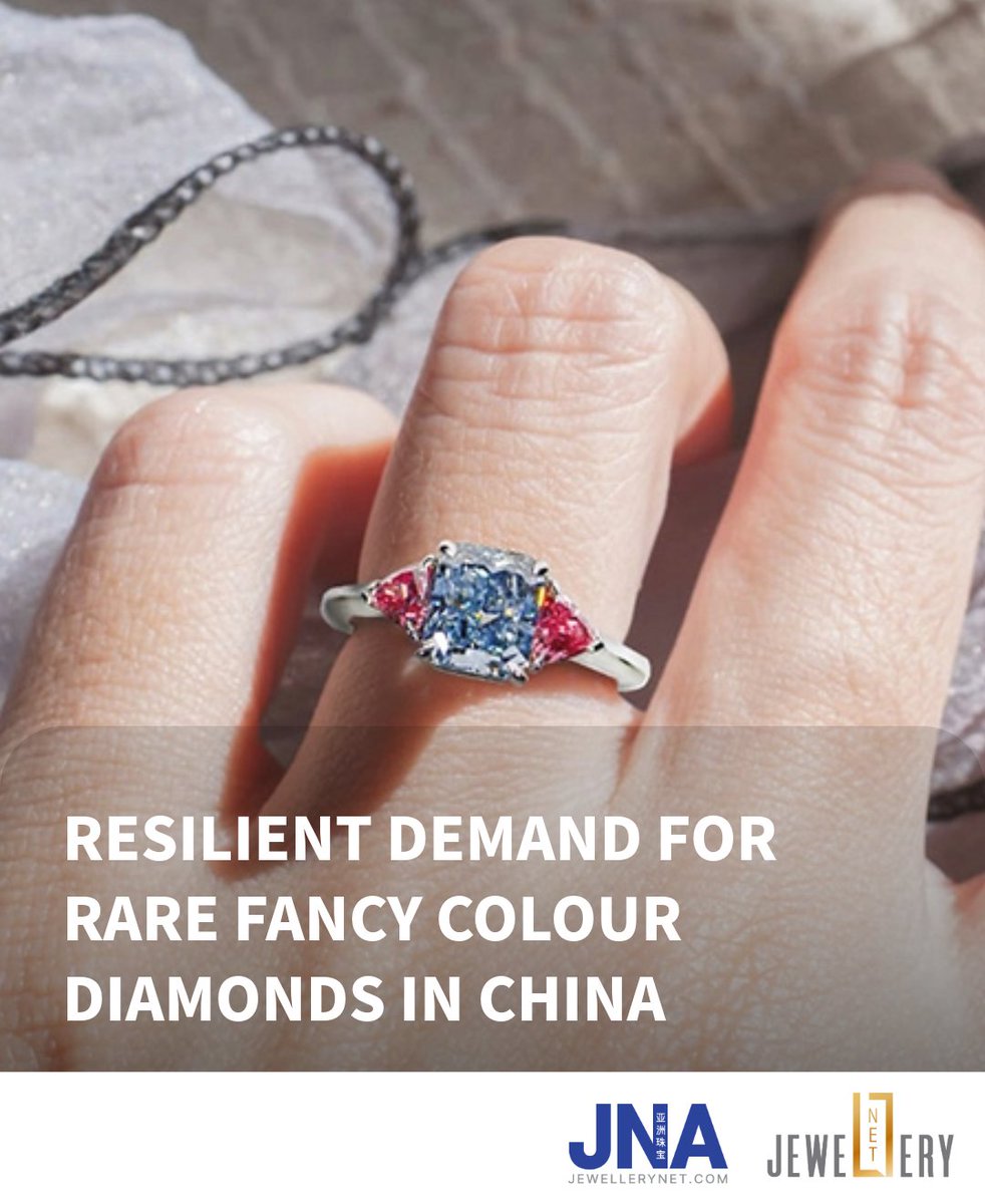 Ultra-rare fancy colour diamonds continue to fascinate affluent buyers in China amid economic challenges, thanks to the diamonds’ exceptional appeal and investment potential. bit.ly/4dy3CUm

#JNA #JNAmagazine #JewelleryNet #Finejewellery #Fancycolourdiamonds #China