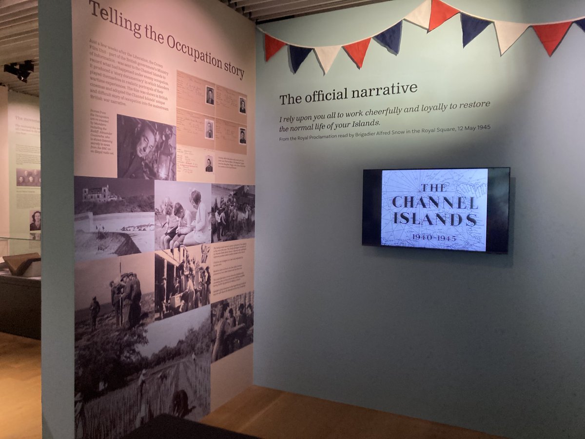 Why was #JerseyCI’s Bailiff, Alexander Coutanche, listening to a secret crystal radio set 3 wks after #Liberation? He was re-enacting scenes for a Ministry of Info ‘story-documentary’ about the #Occupation, on show in our new FREE #LifeAfterLiberation exhibition at #JerseyMuseum.
