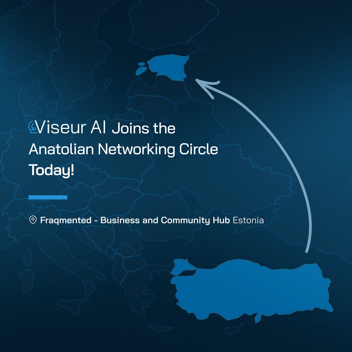 Viseur AI is joining in the 𝗔𝗻𝗮𝘁𝗼𝗹𝗶𝗮𝗻 𝗡𝗲𝘁𝘄𝗼𝗿𝗸𝗶𝗻𝗴 𝗖𝗶𝗿𝗰𝗹𝗲 event that brings together the Estonian and Turkish ecosystems. 

Thanks to <a href="/APYVentures/">APY Ventures</a>, <a href="/apytekmer/">APY TEKMER</a> &amp; fraqmented for bringing us together.

📍May 22 | 6:15–8:30 PM

Excited to meet brilliant minds👋🏼