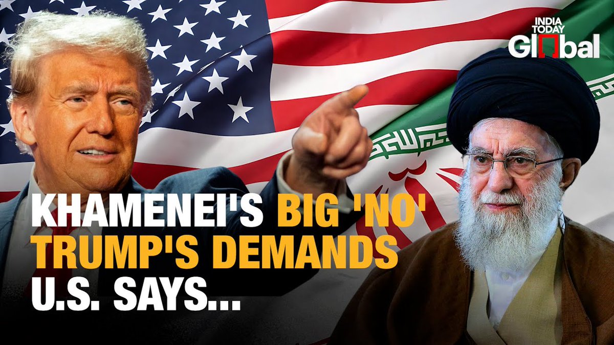 ITGGlobal's tweet image. Khamenei Rejects U.S. Demands as Iran Nuclear Talks Falter, Trump Warns of Consequences Without Deal.

WATCH: youtu.be/Uclzw-zBihk?si…
#IranNuclearDeal #Khamenei #TrumpIran #IndiaTodayGlobal