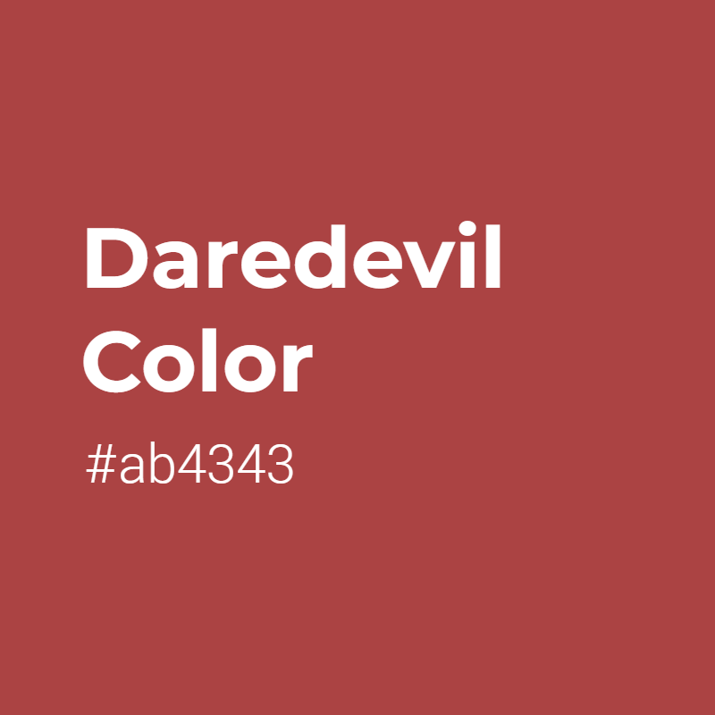 crispedge's tweet image. Daredevil color #ab4343 A Warm Color with Red hue! 
 Tag your work with #crispedge 
 crispedge.com/color/ab4343/ 
 #WarmColor #WarmRedColor #Red #Redcolor #Daredevil #Daredevil #color #colorful #colorlove #colorname #colorinspiration