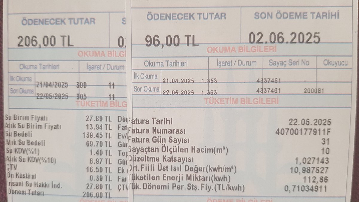 salcamsi's tweet photo. Anlatmaya Gerek Yok Görüyorsunuz 😂 hangisi su hangisi gaz faturası 😂
Ayrıca haftanın 3 günü su yok 😂
#ibb #istanbul #iski https://t.co/xBqeW2hpwZ