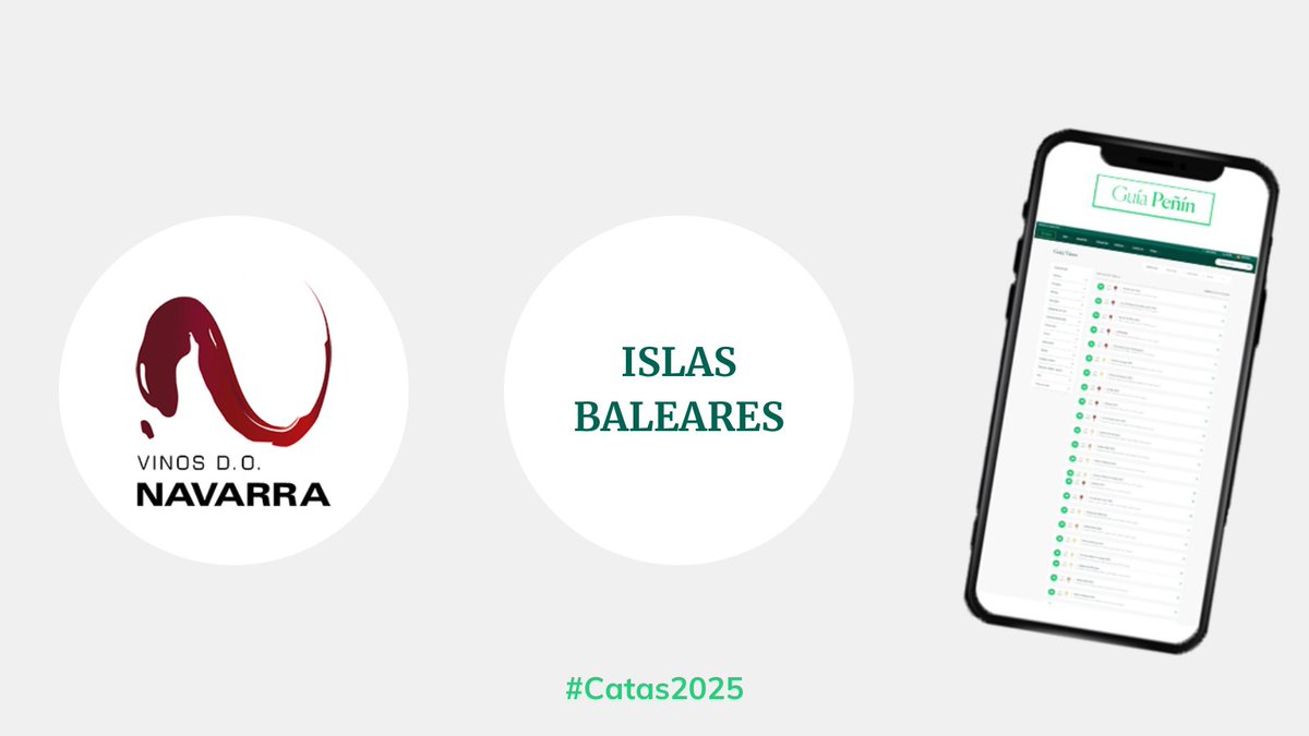 Guía Peñín (@guiapenin) on Twitter photo ¡Nuevas puntuaciones de la Guía 2026📗 en exclusiva! Ya están disponibles a través de nuestro buscador online🔎, las nuevas catas de los #vinos🍷 de:
👉<a href="/vinosnavarra/">Vinos Navarra</a>
👉 Todas las zonas productoras de #IslasBaleares📍 ¡Nuevas puntuaciones de la Guía 2026📗 en exclusiva! Ya están disponibles a través de nuestro buscador online🔎, las nuevas catas de los #vinos🍷 de:
👉<a href="/vinosnavarra/">Vinos Navarra</a>
👉 Todas las zonas productoras de #IslasBaleares📍