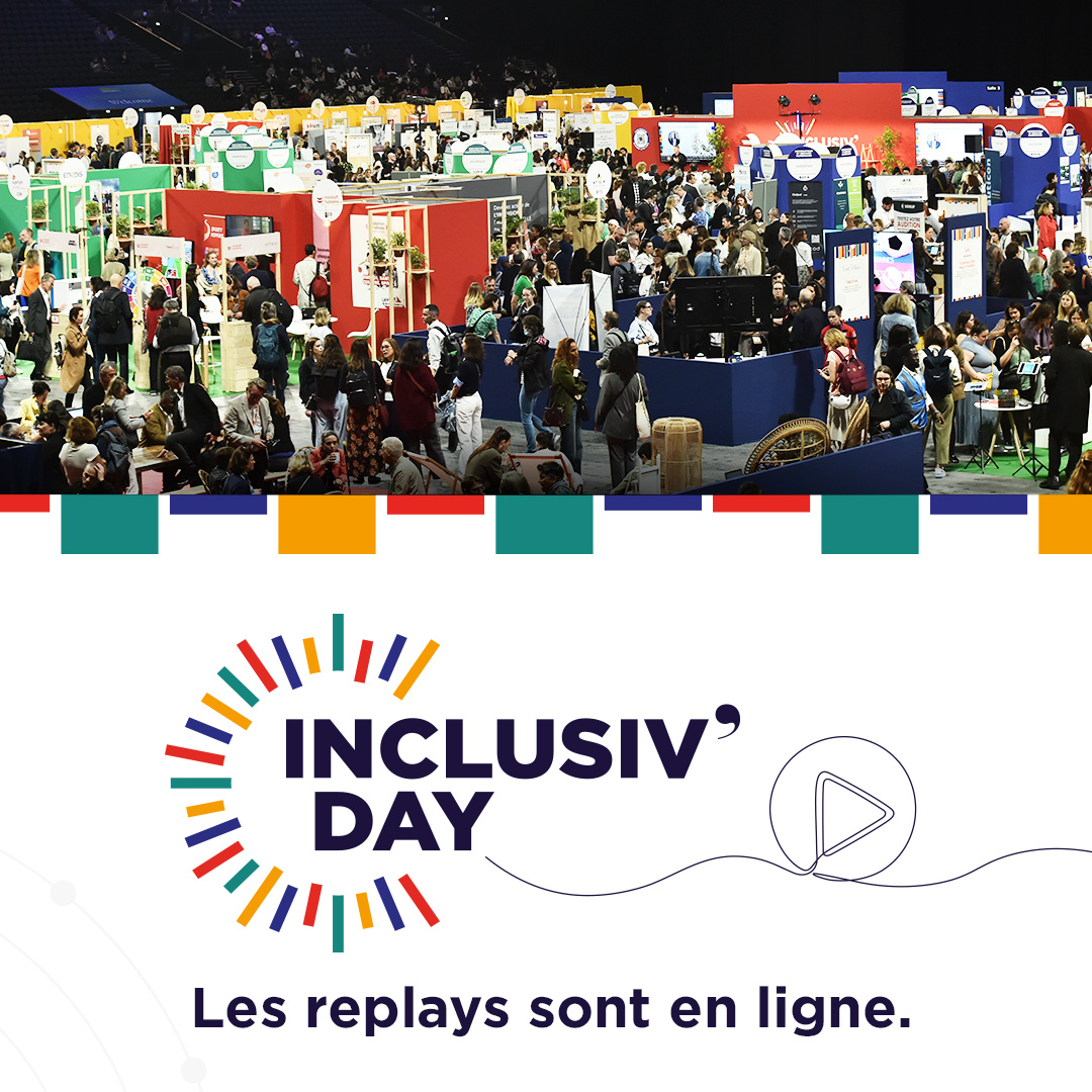 Inclusiv'Day (@inclusivday) on Twitter photo 🎧 Les replays audio de la 9e édition d'#InclusivDay sont en ligne ! 
Vous avez manqué une table ronde, un pitch inspirant ou un atelier ? Ou vous souhaitez simplement réécouter les moments forts de cette journée dédiée à l’inclusion dans toutes ses dimensions ?     
Bonne 🎧 Les replays audio de la 9e édition d'#InclusivDay sont en ligne ! 
Vous avez manqué une table ronde, un pitch inspirant ou un atelier ? Ou vous souhaitez simplement réécouter les moments forts de cette journée dédiée à l’inclusion dans toutes ses dimensions ?     
Bonne
