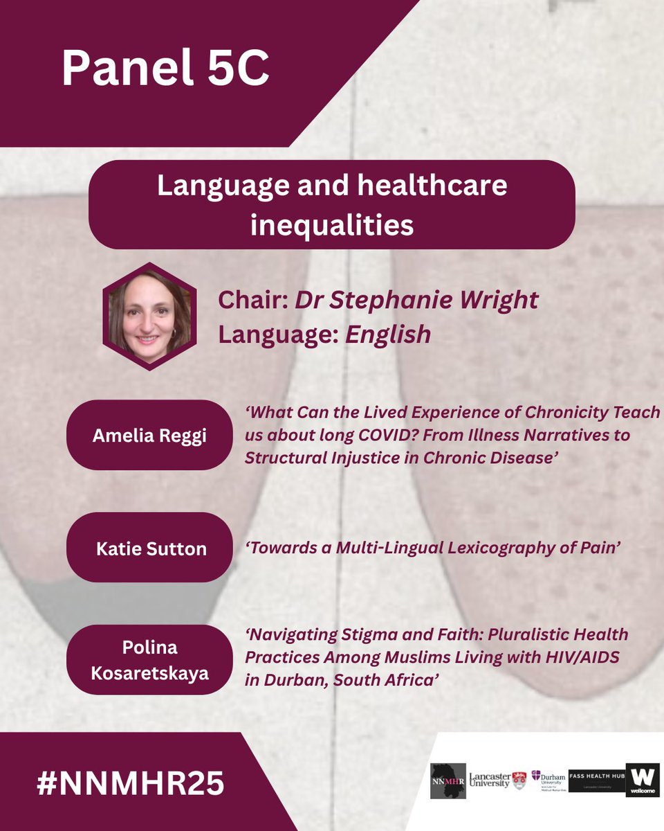 FASSHealthHub's tweet image. Panel Guide: here is what is happening in Panels 5A, 5B and 5C, which is beginning at 11:15am. See you there!
Don't forget, you can still register for the #NNMHR25 congress through the following link: eventbrite.com/e/tongues-medi…