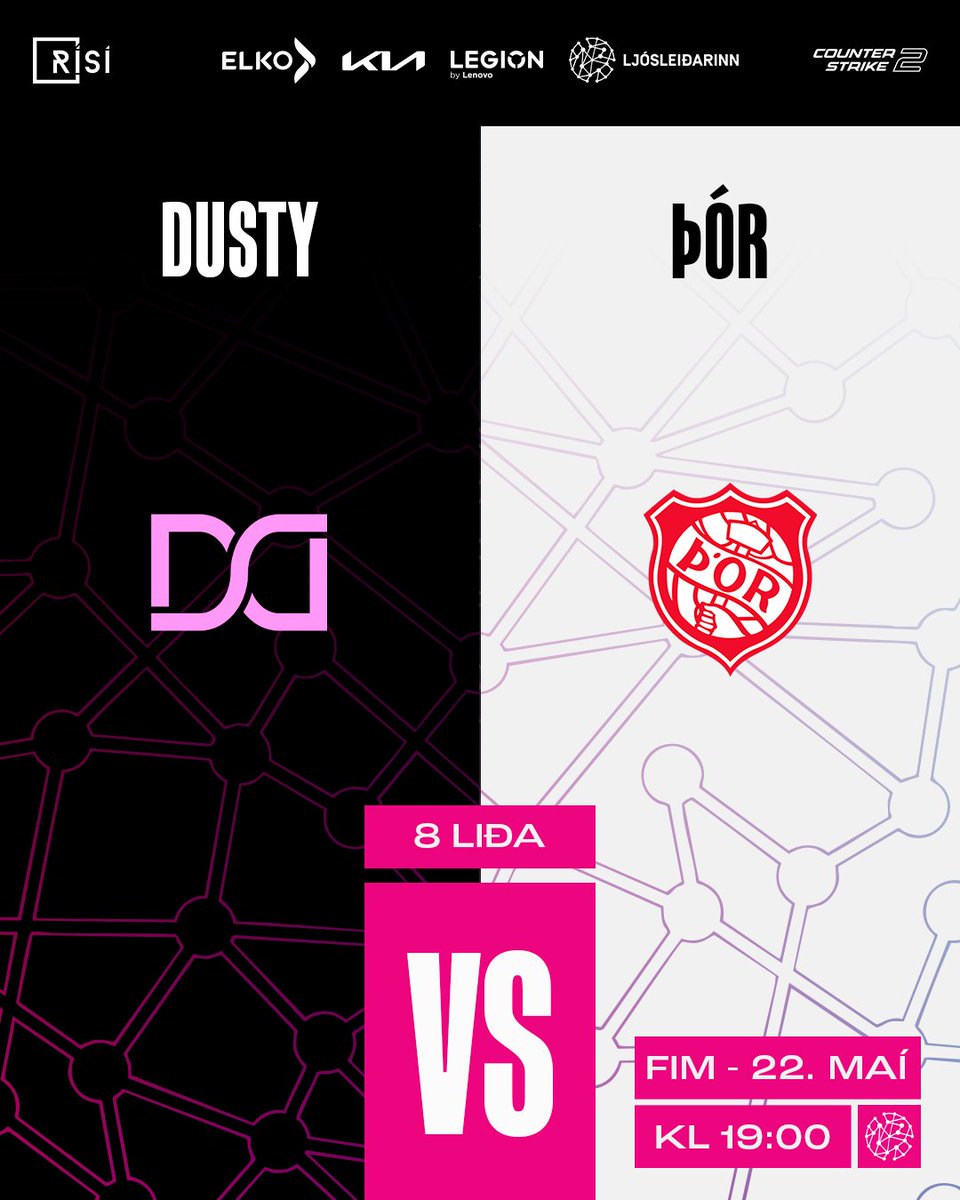 Ekki missa af 8 liða í Stórmeistaramóti Ljósleiðarans í kvöld!

Dusty vs Þór kl. 19:15

Fylgstu með í beinni í Sjónvarpi Símans og á rafithrottir.is/risi-tv

#eSports #Rafithrottir #Iceland

Ljósleiðarinn・Kia á Íslandi - Askja ・ELKO ・Lenovo Ísland