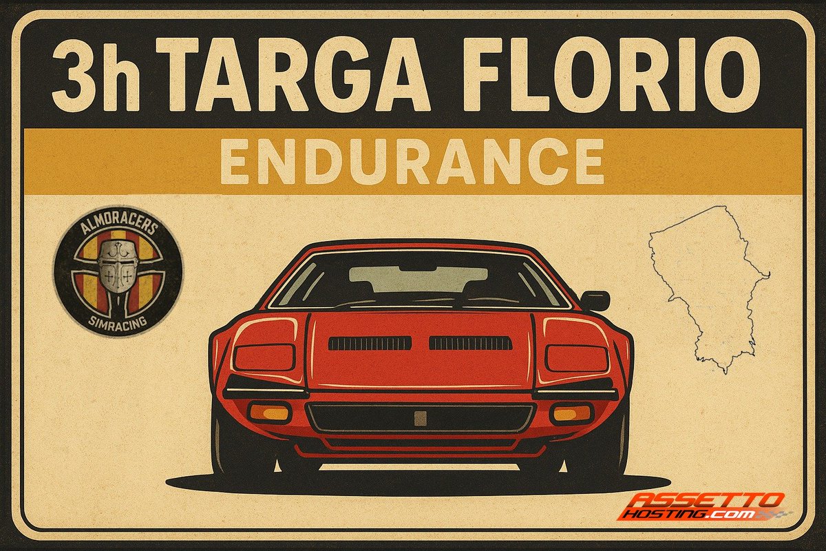 Recordeu que el dia 14 de Juny, la comunitat AlmoRacers organitzarà la primera resistencia a Targa Florio, un circuit amb més de 572 corves. Si vols participarhi hi han places limitades. Per més informació has d'entrar a discord: discord.gg/MQQufX5FM7