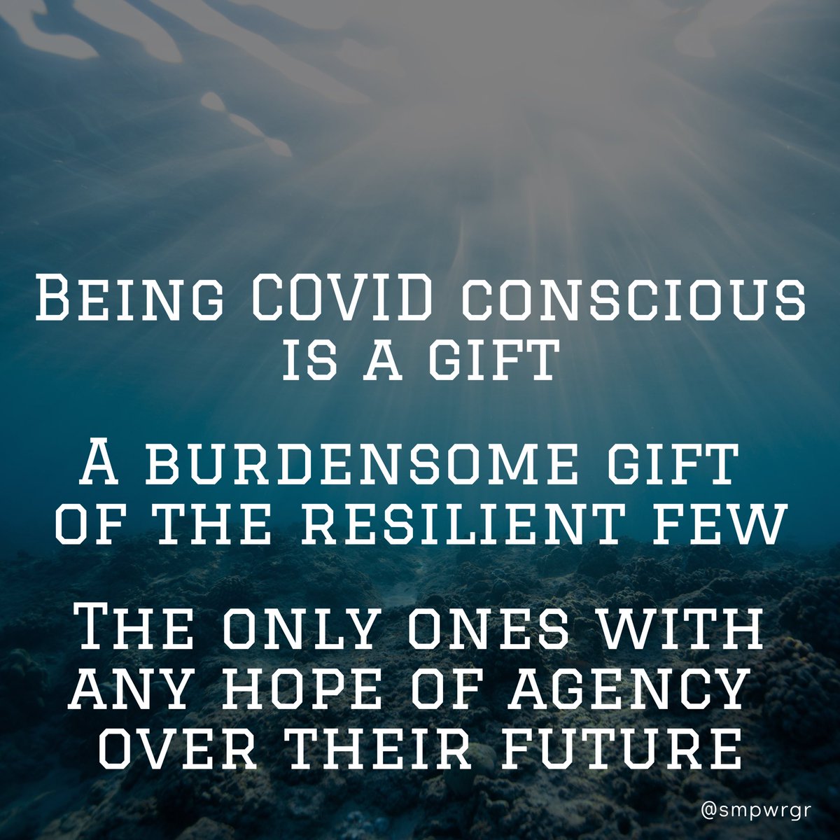 It doesn’t feel like it mostly

It’s heartbreaking, frustrating, devastating

An impossibly difficult burden

But truth + strength to face it &amp; act on it

Is a gift we continue to choose each day

We can’t control everything, but we control what we can which is more than most