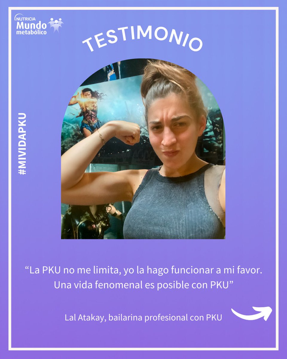 💃 Lal Atajay es un ejemplo de que vivir con #PKU no significa renunciar a tus sueños. Desde pequeña aprendió a llevar una alimentación baja en proteínas, y hoy es una bailarina profesional que demuestra que todo es posible.

💪 Conoce su historia instagram.com/mundometabolic…