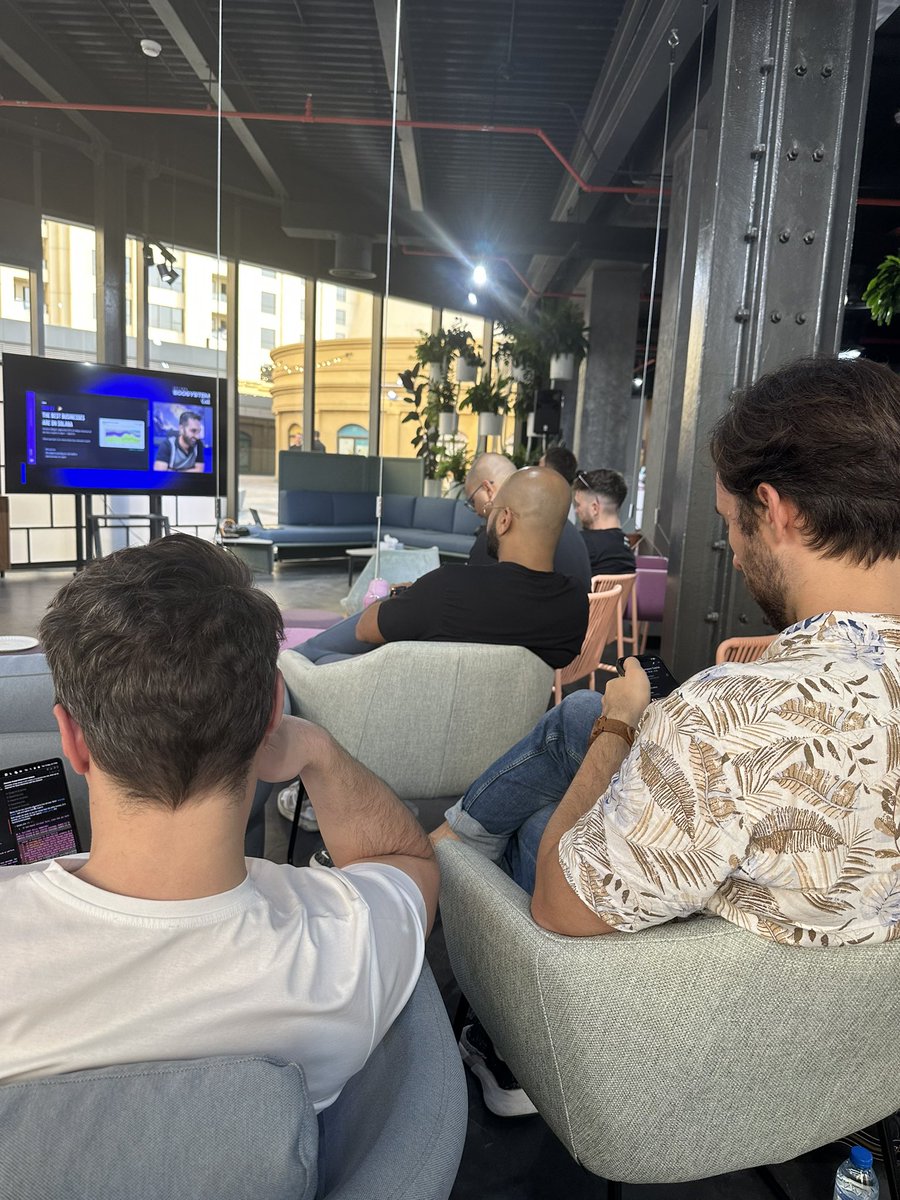 It was awesome meeting #Web3 minds &amp; builders doing cool stuff in the #blockchain space at the #Solana Ecosystem Call – UAE May Edition

Great meeting you guys <a href="/ashishgupta1527/">Ashish | CyreneAI & NetSepio</a> <a href="/nbrsr/">Nabarun</a> @basil_SENDIT 

Big thanks to <a href="/kashdhanda/">Kash (🐱, 🐐)</a> <a href="/SuperteamAE/">Superteam UAE</a> <a href="/InnaK2305/">InnaK</a> for making it all happen