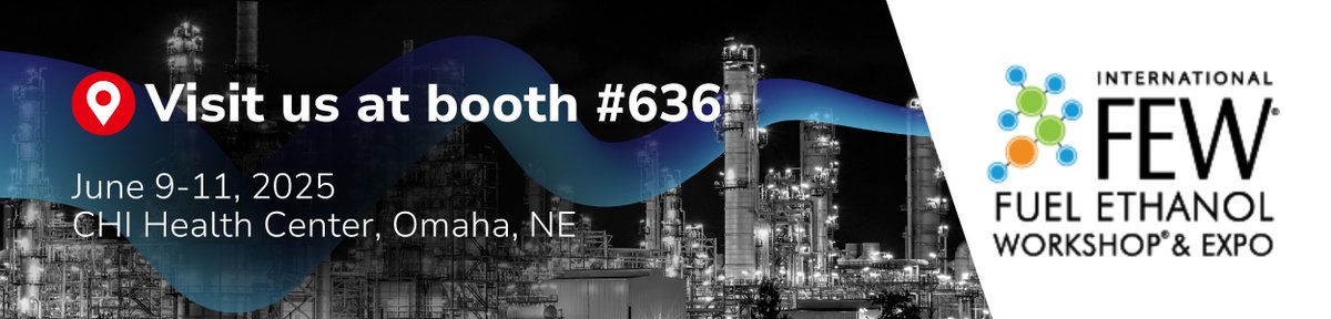 Tracerco's tweet image. We’re heading to the Fuel Ethanol Workshop & Expo, June 9–11 in Omaha, NE. Visit Tracerco to learn how our scanning and measurement solutions help optimise processes and boost ethanol output.
Secure your spot today🔗 hubs.ly/Q03nHMPd0
#FEW2025 #Ethanol #ProcessOptimisation