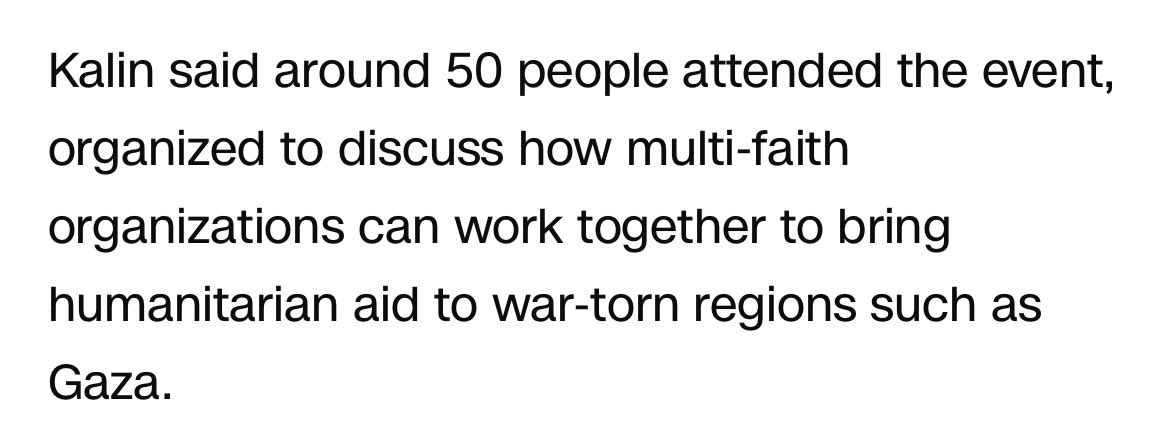 He “did it for Gaza,” but the point of this event was specifically to “discuss how multi-faith organizations can work together to bring humanitarian aid to war-torn regions such as Gaza.”

Right here is the depravity of the Western “pro-Palestine” movement. How did he help Gaza?
