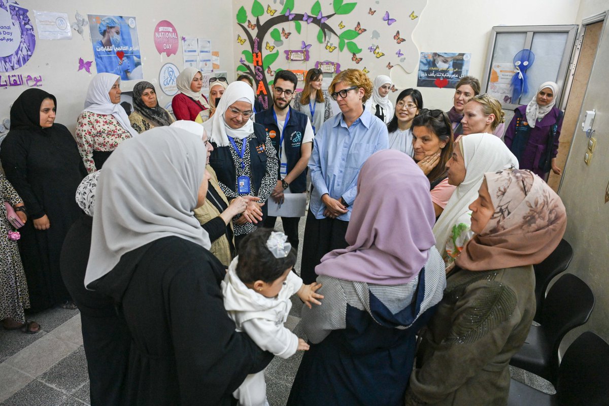 Welcomed our partners @DenmarkMFA, <a href="/cooperazione_it/">Cooperazione Italiana 🇮🇹</a>, <a href="/aics_it/">AICS Cooperazione_it</a> &amp; <a href="/coopita_beirut/">AICS Beirut</a> to #Aleppo, where they visited schools, health centres &amp; small businesses &amp; explored how the UN Joint Programme’s interventions are enhancing basic services, boosting livelihoods &amp; building resilience