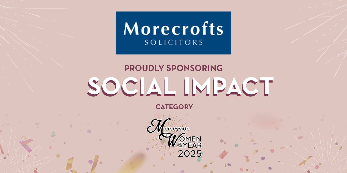 🏆 The Merseyside Women of the Year Awards are one of Morecrofts' calendar highlights, and we're delighted to sponsor the Social Impact Award this year.  

👀Check out all the finalists for #MWOTY25, here ⬇️
merseysidewomenoftheyear.co.uk/news/merseysid…

#MWOTY #SocialImpact #Solicitors #Merseyside