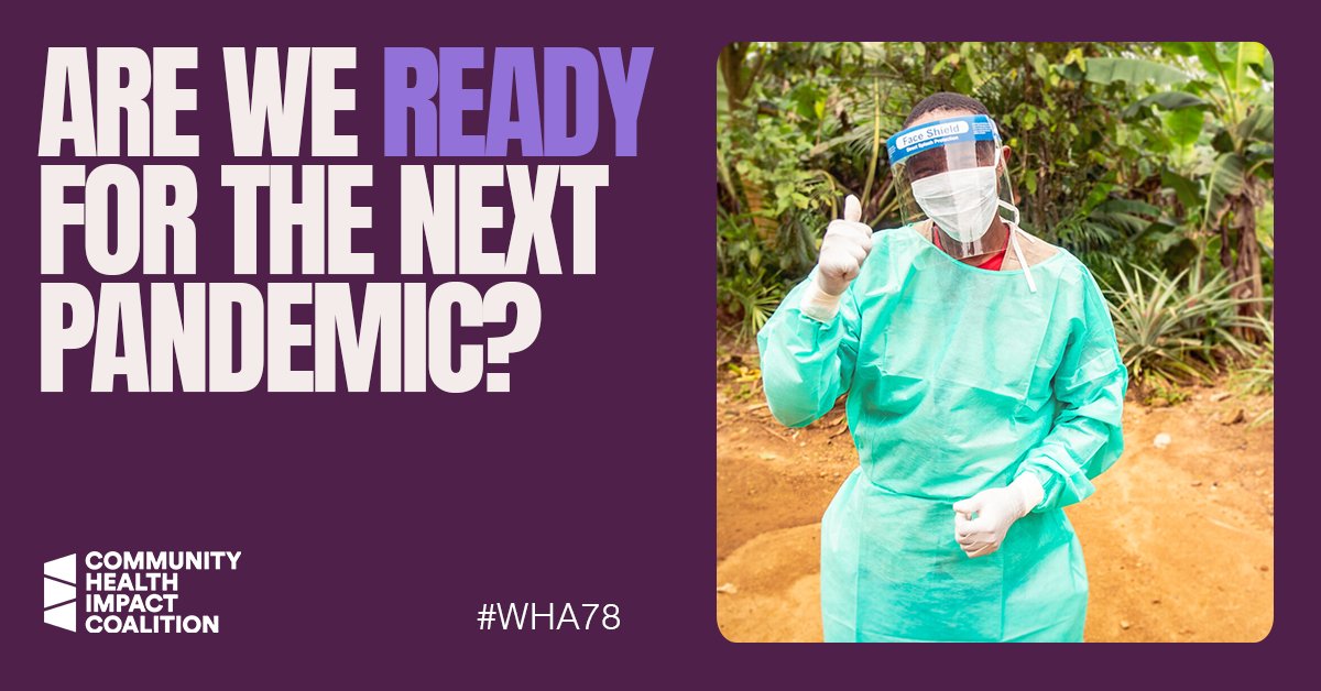 MusoHealth's tweet image. CHWs are at the forefront of tackling global challenges, like pandemics, offering local solutions, ensuring we are all safe and secure.
It’s crucial the new pandemic prevention agreement, facing a vote at #WHA78, reflects the vital work of CHWs.