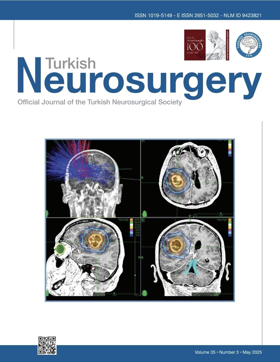 JTN_Turkish's tweet photo. Discover the latest in neurosurgery!  Turkish Neurosurgery Vol 35, No 2 (2025) is out now, featuring cutting-edge research &amp; reviews. Check out the cover &amp; explore the issue: https://t.co/TS88cenXvK #Neurosurgery #MedicalResearch #TurkishNeurosurgery https://t.co/fAtAVwPSX5