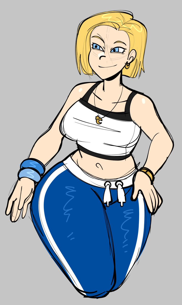 JamCassette's tweet photo. Android 18 would rock tracksuit pants https://t.co/08TOcN5DO3