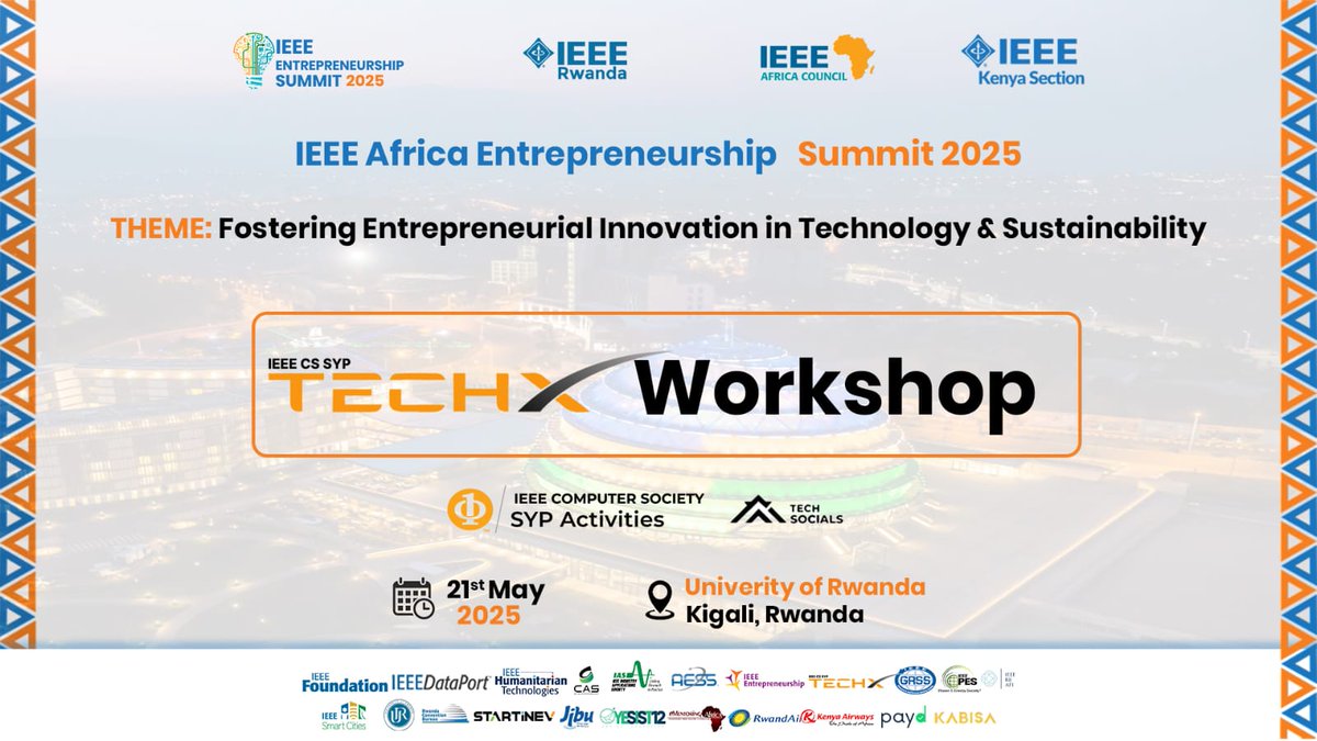 WORKSHOP | IEEE Africa Summit 2025 🛠️
Thank you for the TechX Workshop , an interactive session where our brilliant speakers  shared insights on entrepreneurship and innovation .

🗓️ May 21, 2025
📍 University of Rwanda, Kigali

#IEEEAfricaSummit2025 #Entrepreneurship