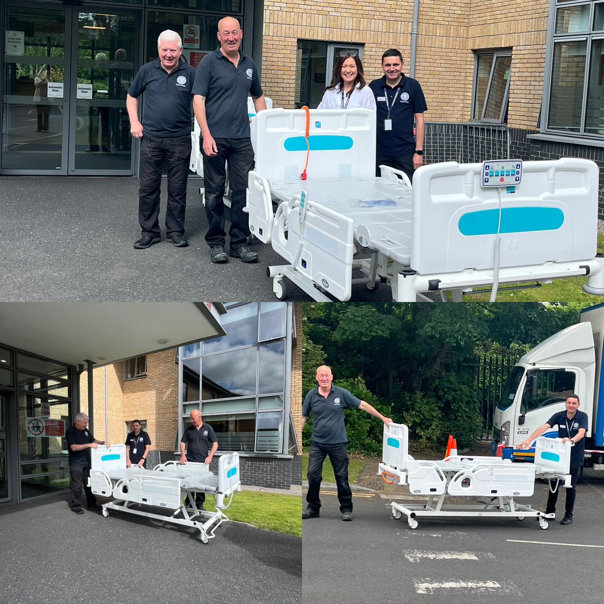 IOHClontarf's tweet image. Day 2 of our bed replacement project and this incredible team is doing a fantastic job 🚛🛏️ Old beds out, new ones in - all with minimal disruption to patient care. Huge thanks to everyone working hard behind the scenes to make it happen! 👏👏 #teamwork @HSEDubNorthEast