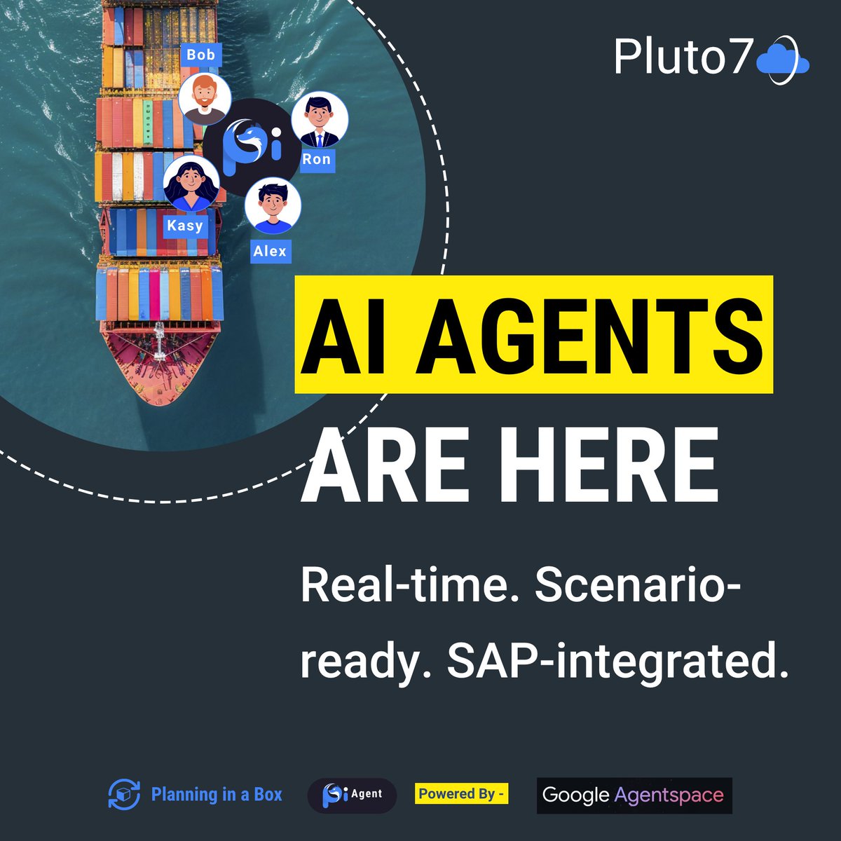 Pluto7_Services's tweet image. SAP unveiled the future of AI agents at #SAPSapphire.
But Pluto7 is already delivering it.

Pi Agent, built on @GoogleCloud, empowers SAP planners with real-time insights, simulations &amp;amp; autonomous actions.

pluto7.com/contact-us/

#PiAgent #PlanningInABox #SAPSCM #AIforSAP