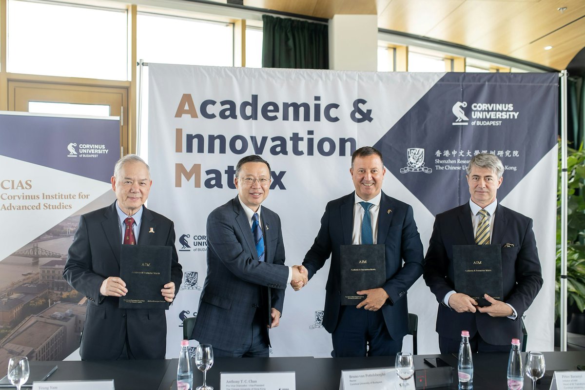 🎉We proudly announce a new strategic partnership with #The_Chinese_University_of_Hong_Kong_Shenzhen_Research_Institute, strengthening global #collaboration and opening doors for #innovation, #research, and student #exchange opportunities. 

Read more 👉 : uni-corvinus.hu/post/hir/corvi…