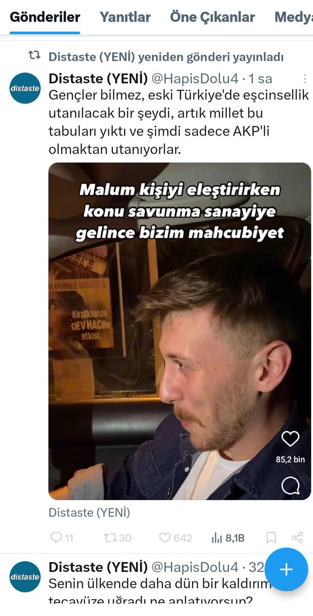 Zümrüd-ü Anka 🇹🇷 (@zumrud9861) on Twitter photo ♠︎ Aşağılama var, kutuplaştırma var, kin ve düşmanlığa sevk var...
♠︎ Bu yaratıklara ne zaman müdahale edilecek?...
<a href="/TC_icisleri/">T.C. İçişleri Bakanlığı</a>
<a href="/SiberayEGM/">Siberay</a>
<a href="/adalet_bakanlik/">T.C. Adalet Bakanlığı</a> ♠︎ Aşağılama var, kutuplaştırma var, kin ve düşmanlığa sevk var...
♠︎ Bu yaratıklara ne zaman müdahale edilecek?...
<a href="/TC_icisleri/">T.C. İçişleri Bakanlığı</a>
<a href="/SiberayEGM/">Siberay</a>
<a href="/adalet_bakanlik/">T.C. Adalet Bakanlığı</a>