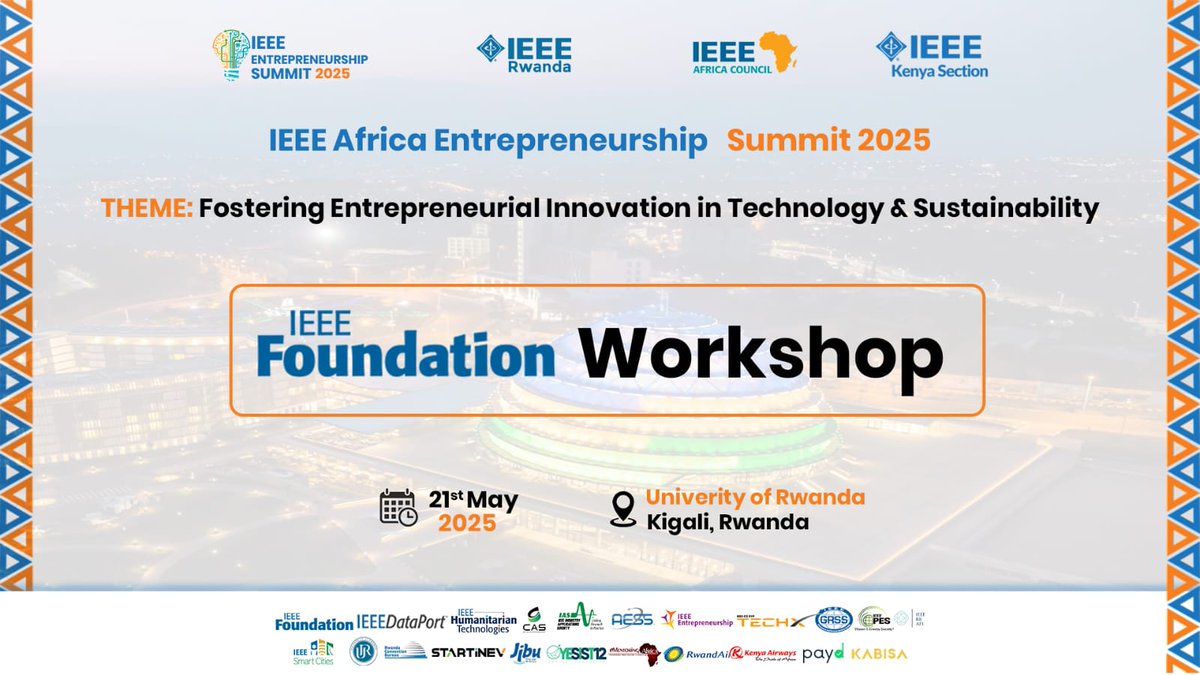 IEEE Entrepreneurship Summit - Africa Edition (@ieee_ent_summit) on Twitter photo WORKSHOP | IEEE Africa Summit 2025 π οΈ
Join us for the Workshop , an interactive session where our brilliant speakers shared insights on entrepreneurship and innovation .
ποΈ May 21, 2025
π University of Rwanda, Kigali
#IEEEAfricaSummit2025 <a href="/IEEEFoundation/">IEEE Foundation</a> WORKSHOP | IEEE Africa Summit 2025 π οΈ
Join us for the Workshop , an interactive session where our brilliant speakers shared insights on entrepreneurship and innovation .
ποΈ May 21, 2025
π University of Rwanda, Kigali
#IEEEAfricaSummit2025 <a href="/IEEEFoundation/">IEEE Foundation</a>