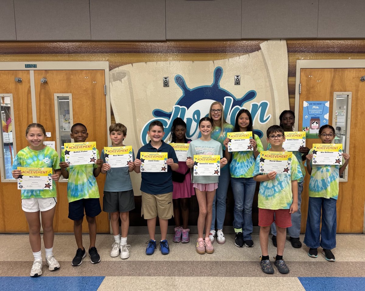 Our 3-5 April Terrific Kids demonstrated critical thinking and honesty. Congratulations! #WeAreAvalon