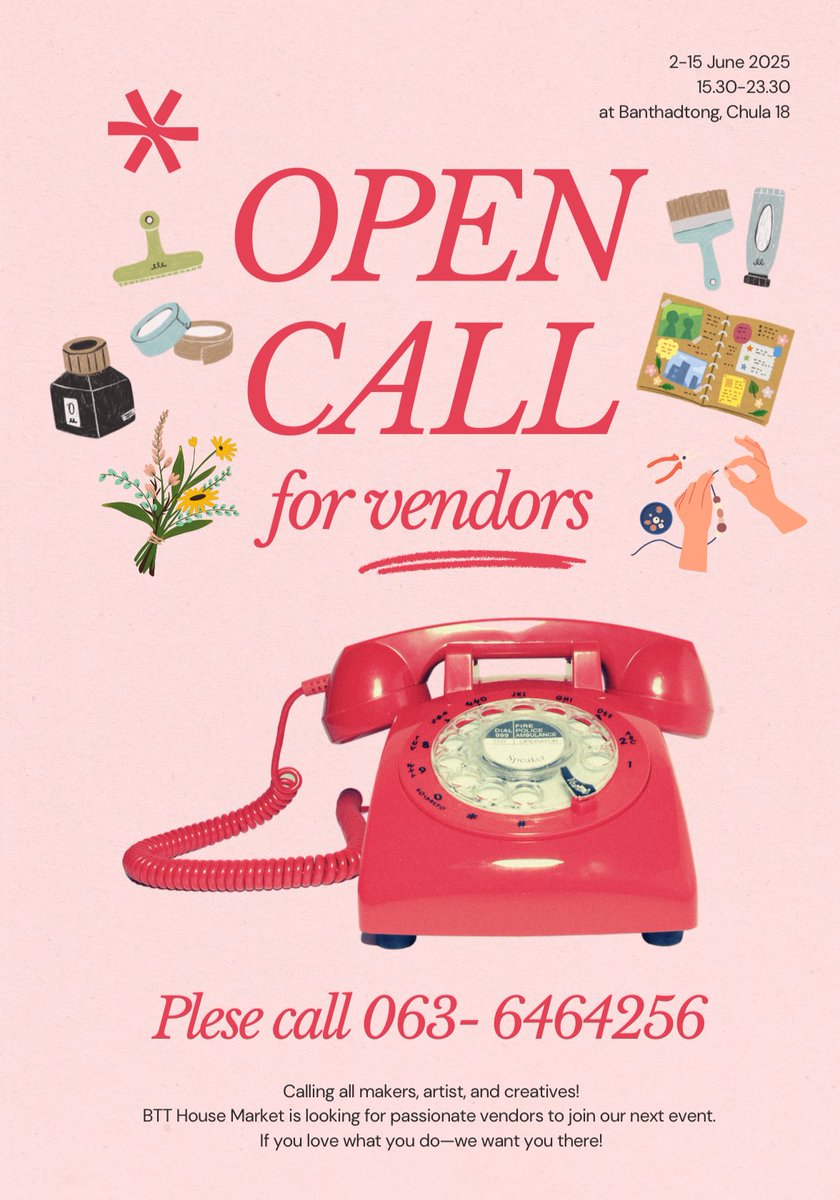 ใครมีร้านเล็ก ๆ แต่อยากลองป๊อพอัพที่บรรทัดทอง แนะนำคอมมูใหม่ที่กำลังจะเปิดไว ๆ นี้ชื่อว่าบ้านบรรทัดทอง กำลังเปิดรับสมัคร vendor อยู่เลย สเปซเป็นตึก 3 ชั้น แต่งแบบต้นไม้ ๆ น่ารักเลยยย