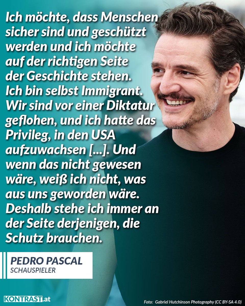 Bei den Internationalen Filmfestspielen von Cannes im Mai 2025 kritisierte der Schauspieler Pedro Pascal die aktuelle US-Regierung unter Donald Trump für die illegalen Deportationen von Immigranten.

Pascal, selbst das Kind von Einwanderern, wurde 1975 in Chile geboren. Kurz nach