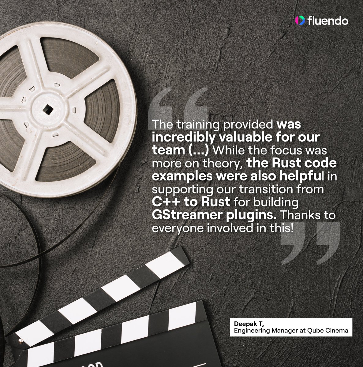 We love to see teams level up with GStreamer!  🫶 
We had the pleasure of training the talented team at Qube Cinema, guiding both new joiners and experienced developers through the depths of @GStreamer. Want to do the same for your team? Let's talk! ➡️ bit.ly/4c1nPRx