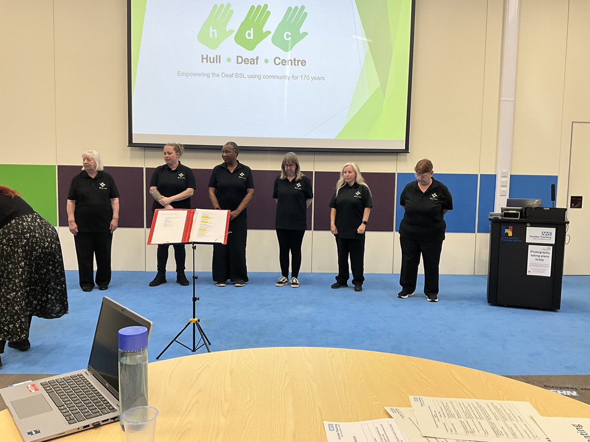 What a fabulous way to open our Equality, Diversity and Inclusion Day. Hull Centre for the deaf choir. Truly inspiring. Thank you <a href="/HumberNHSFT/">Humber Teaching NHS Foundation Trust</a>