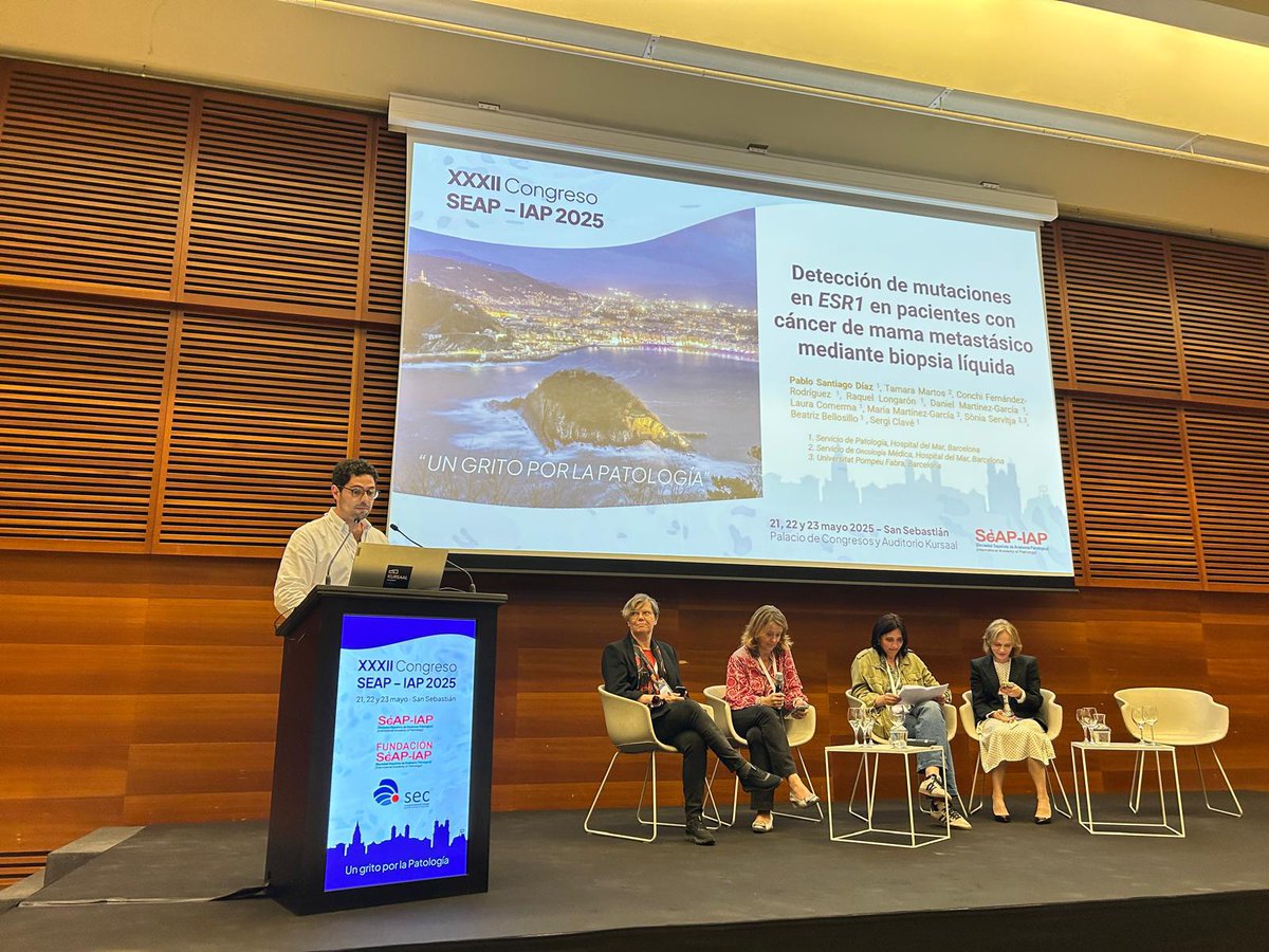 Al congrés #SEAP2025SS també hi han participat les doctores Blanca Espinet i <a href="/marta_msalido/">Marta Salido, PhD</a> 

Així com els doctors Pablo Santiago, Sergi Clavé i Mario Giner

<a href="/hmarpath/">Hospital del Mar - Pathology</a> <a href="/SEAP_IAP/">SEAP-IAP</a> <a href="/mariglesiascoma/">Mar Iglesias</a> <a href="/LComermaMD/">Laura Comerma</a> <a href="/DibiXarxa/">Dibi· Xarxa de diagnòstic biomèdic i per la imatge</a>
