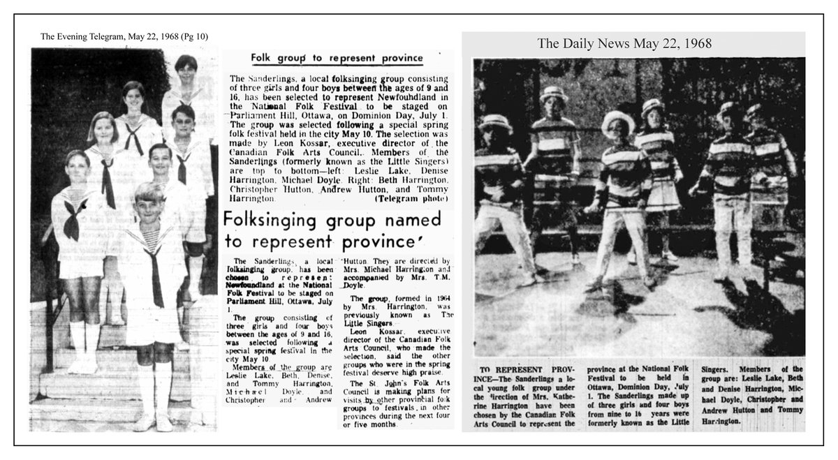 NewFound Records (@newfoundrecords) on Twitter photo Today (May 22) in #NLMusicHistory...
In 1968 The St. John's Folk Arts Council chose St. John's folk singing group THE SANDERLINGS to represent Newfoundland at the National Folk Festival to take place on Parliament Hill, Ottawa, on Dominion Day, July 1.
<a href="/lgushue/">Lisa Gushue</a> <a href="/Folk_NL/">NL Folk Arts Society</a> <a href="/nlfolk/">NL Folk Festival</a> Today (May 22) in #NLMusicHistory...
In 1968 The St. John's Folk Arts Council chose St. John's folk singing group THE SANDERLINGS to represent Newfoundland at the National Folk Festival to take place on Parliament Hill, Ottawa, on Dominion Day, July 1.
<a href="/lgushue/">Lisa Gushue</a> <a href="/Folk_NL/">NL Folk Arts Society</a> <a href="/nlfolk/">NL Folk Festival</a>