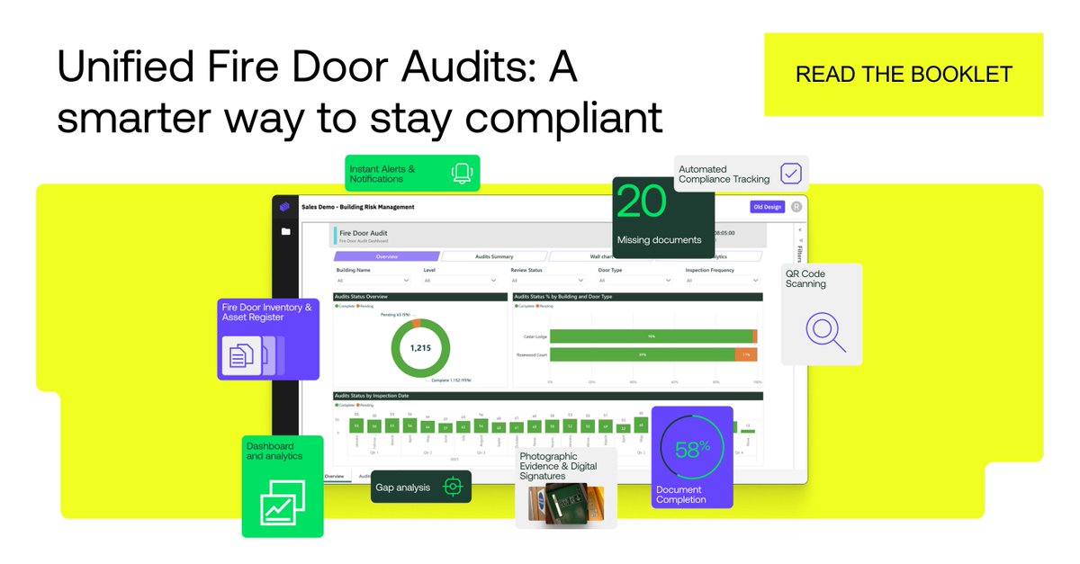 75% of fire doors in the UK fail to meet safety standards.

That’s why we’ve created a free practical guide: Fire Door Audits: A Smarter Way to Stay Compliant. 

👉 Download your free copy today: bit.ly/3H4VDSF